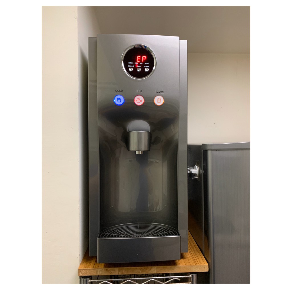 【麗水生活】豪星 HM190 型 冰冷熱飲水機 -桌上型-白-彩黑 搭載RO5道過濾設備, , large