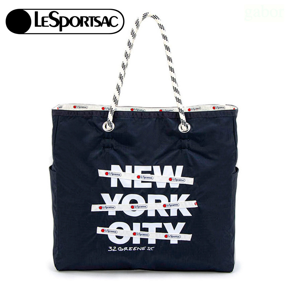 Lesportsac Large Two-Way Tote 大型雙面托特包 送禮-深海藍, , large