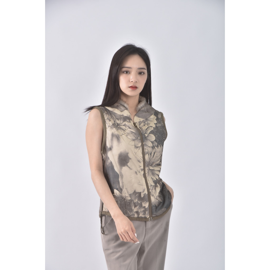 (S) 背心綠色外套二手衣, , large
