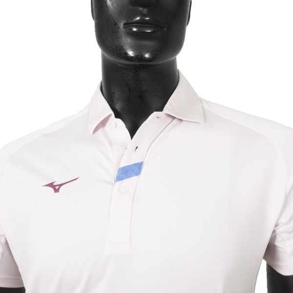 Mizuno 男 短袖 POLO衫 運動 休閒 抗紫外線 抗菌 彈性 舒適 美津濃 燕麥白 [32TAB01602], , large