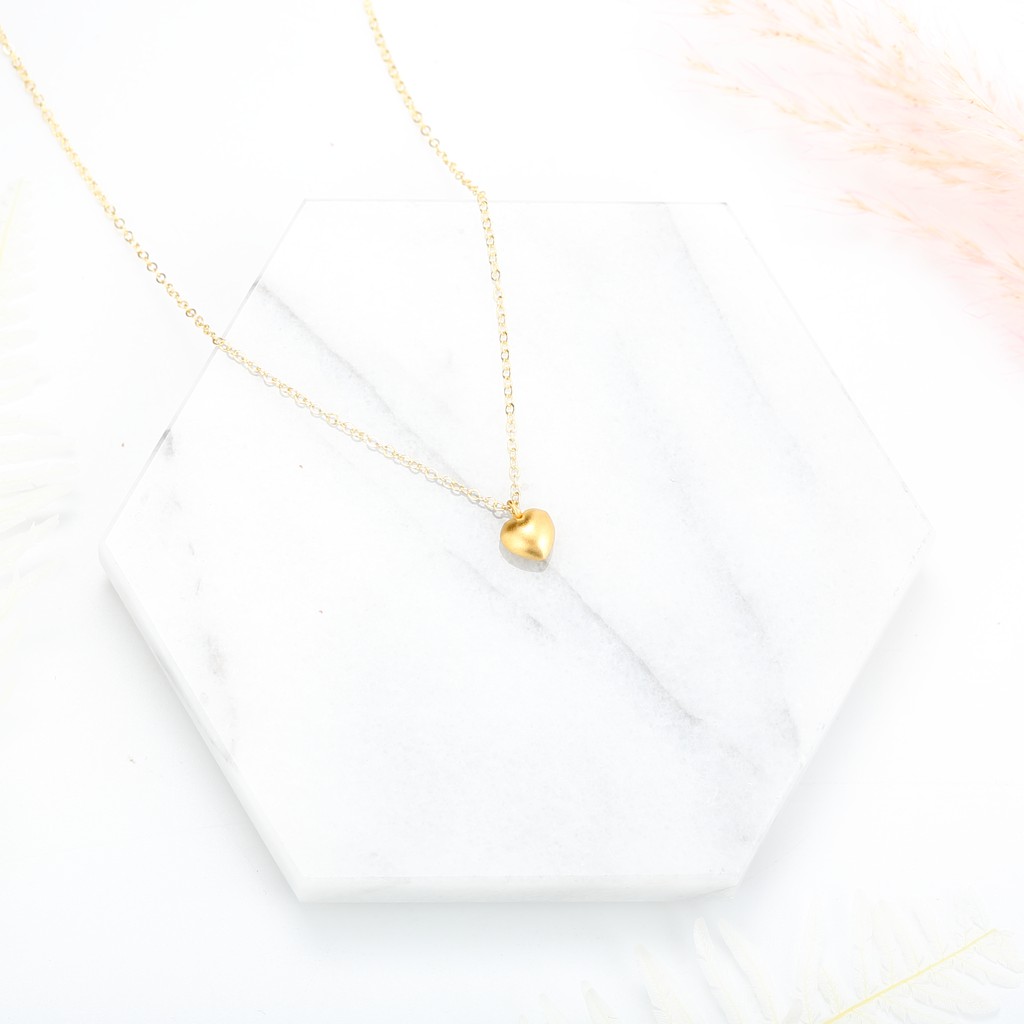 【Angel & Me】愛心 種子 s925 純銀厚鍍 24k 純金 項鍊 生日禮物, , large
