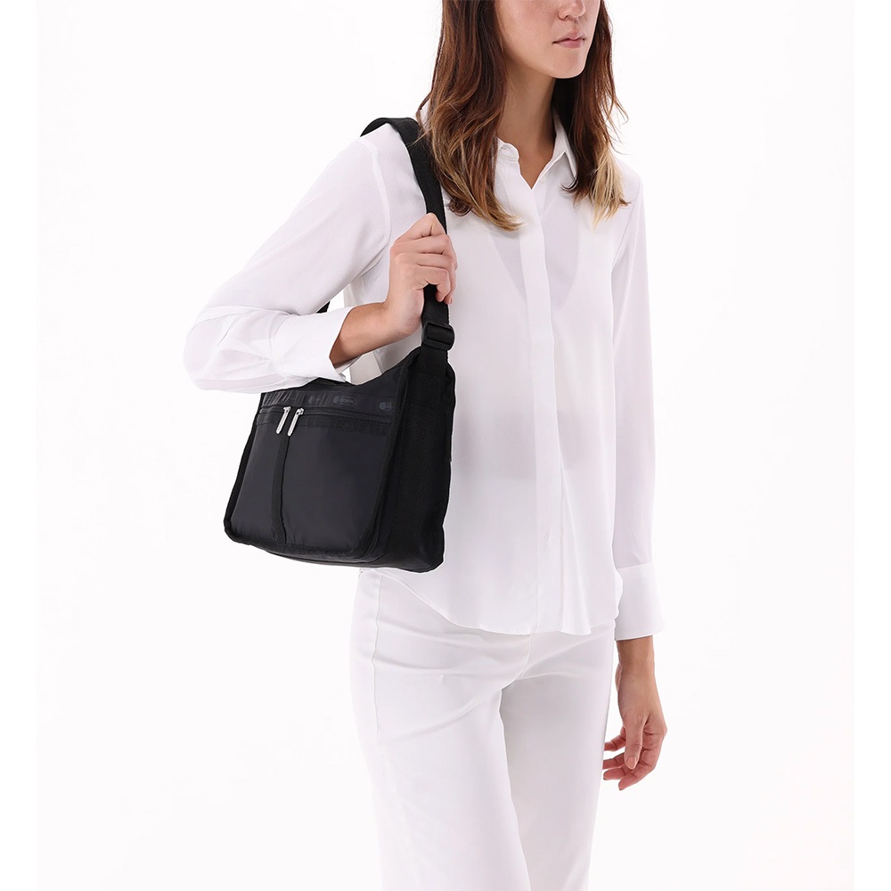 |快速出貨|Lesportsac DELUXE EVERYDAY BAG 日常百搭斜背包 送禮推薦-神秘黑, , large
