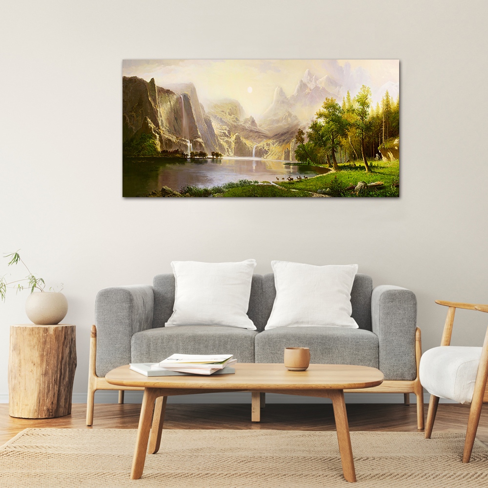 【御畫房】天山小鹿 國家一級畫師手繪油畫60&times;120cm(VF-141), , large