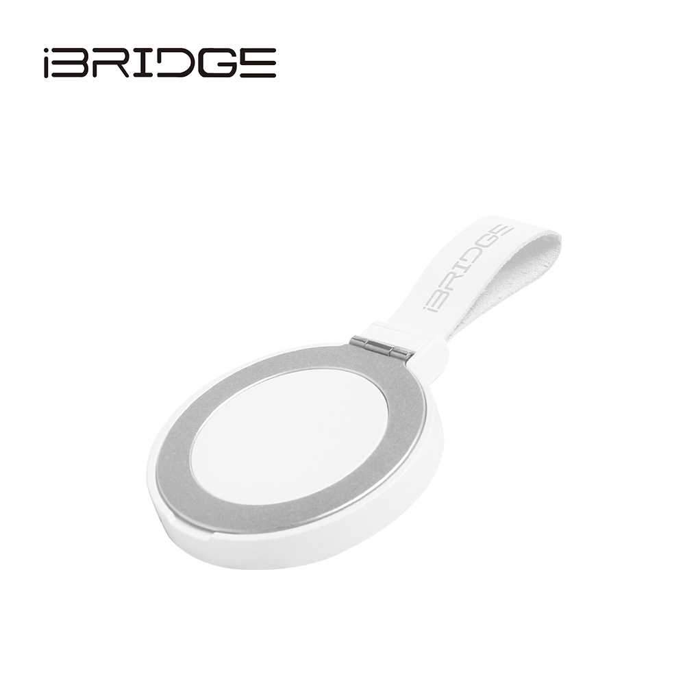 iBRIDGE 15W磁吸指環支架無線充電器-白