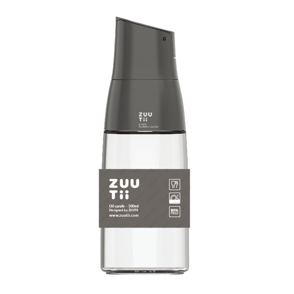 沾沾生活DipDipLife | 加拿大ZUUTii｜自動開蓋油醋瓶500ml｜灰色, , large