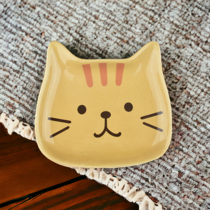 貓咪小菜盤 【3款可選】陶瓷醬料碟 小菜盤 小菜碟 醬料碟 小碟子 沾醬碟 調味碟 小菜碟 陶瓷碟 陶瓷盤 前菜碟 前菜盤 碟子 盤, , large