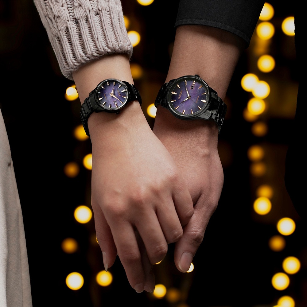 CITIZEN 星辰 Hebe田馥甄配戴款 紫夜星河 光動能都會女性手錶 中性錶 BM7595-89X, , large