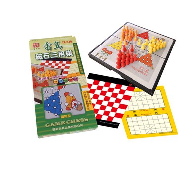 雷鳥磁石三用棋*象棋‧跳棋‧西洋棋*(LT-31504)
