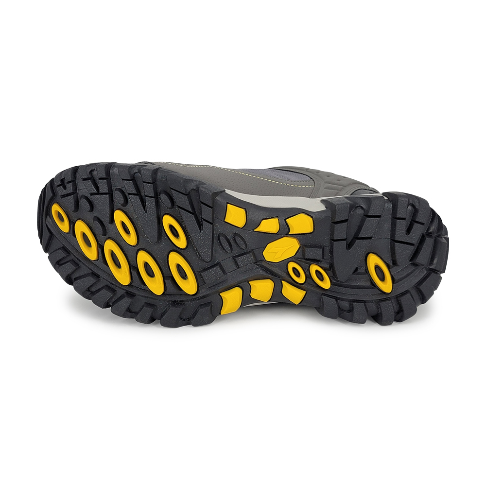 DIADORA迪亞多那 牛皮抗水登山鞋 男運動鞋 越野鞋 防水 反光 寬楦 高腳背 寬腳板 吸震 減壓 防滑 灰 綠, , large