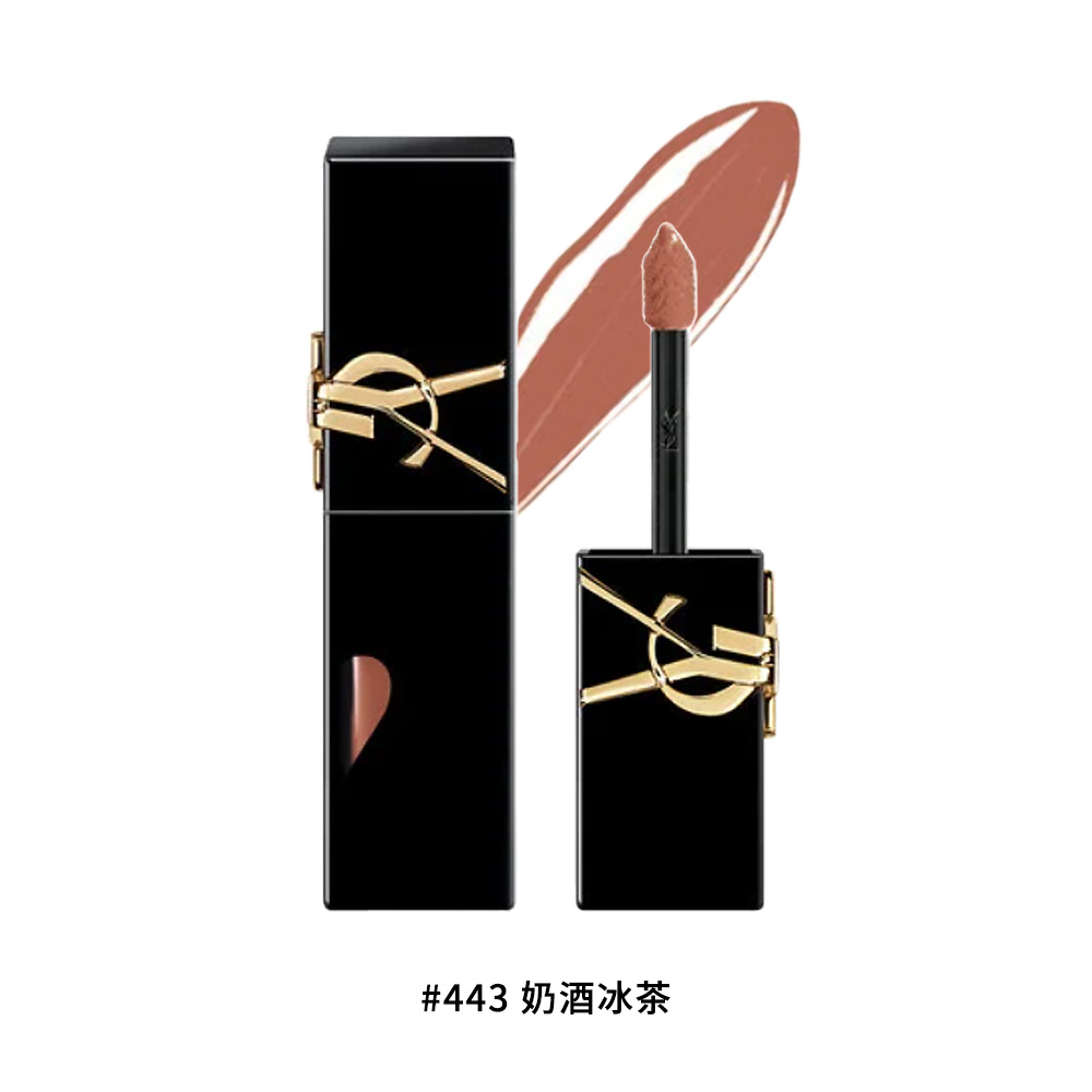 【YSL 聖羅蘭】 奢華印記鎖心光唇釉 #443, , large
