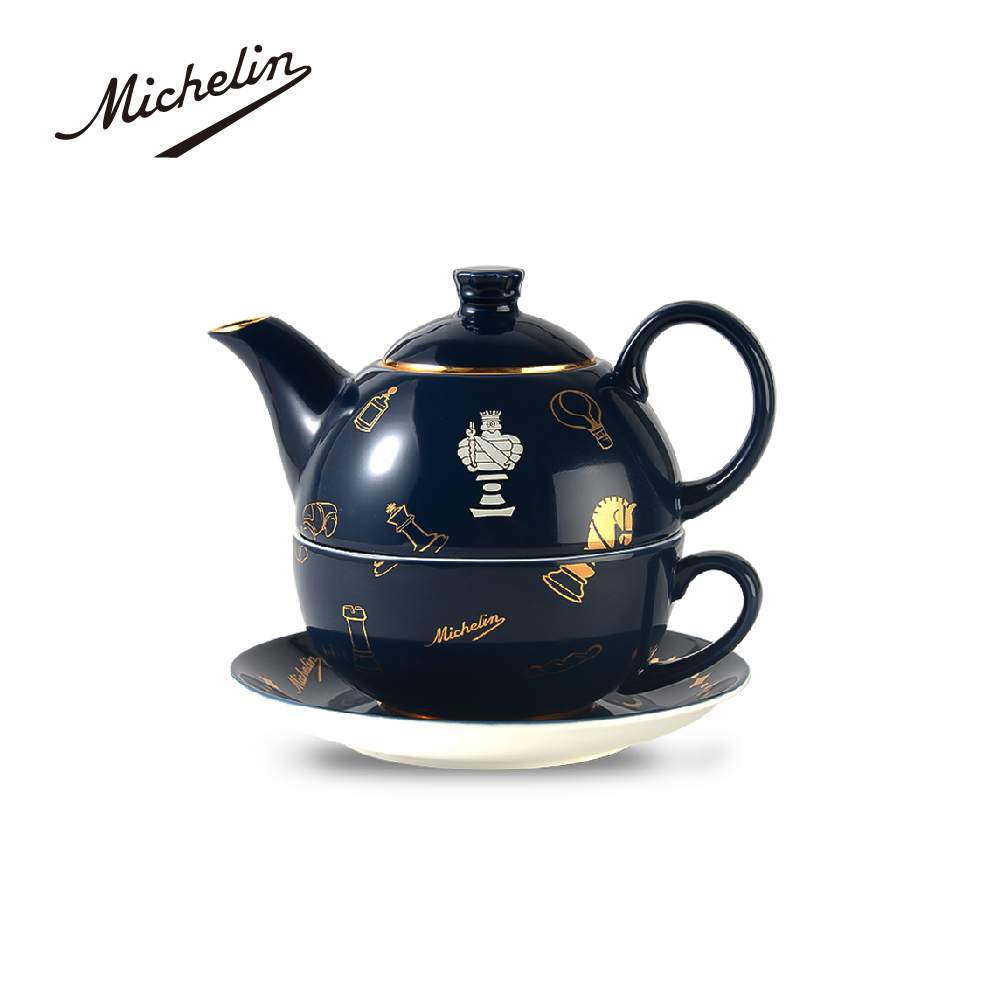 MICHELIN Bibendum Interesting Life Mother and Child Teapot Afternoon Tea Set ML-20311, , large
