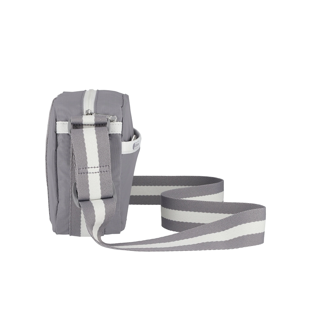 |快速出貨|Lesportsac CAMERA CROSSBODY 相機斜背包 側背包 送禮推薦-滾邊寧靜灰, , large