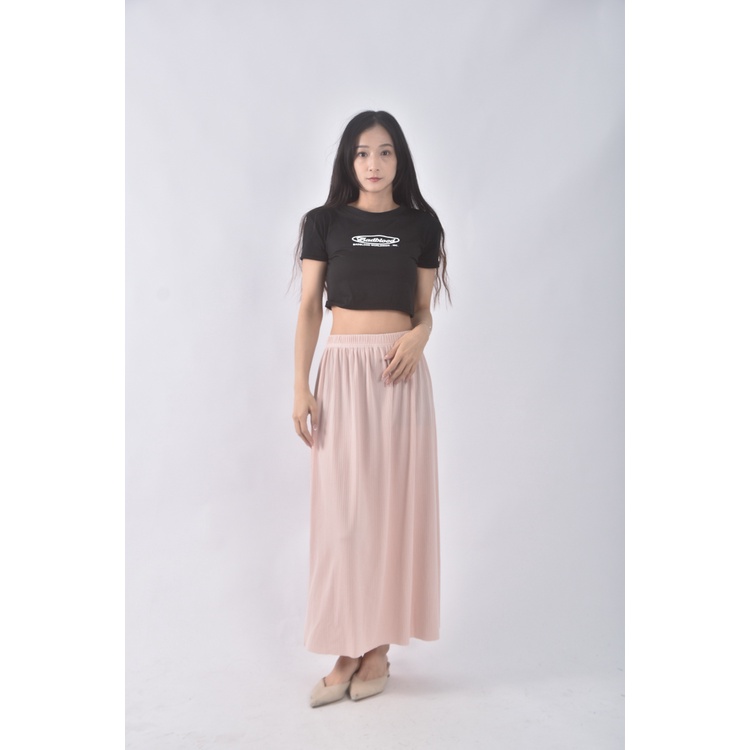 (S) girls monday質感粉色長裙二手衣