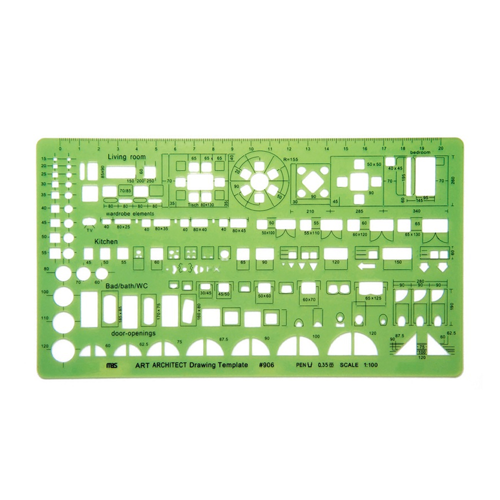 【MBS 萬事捷】4198 室內設計板 1:100 /片 906