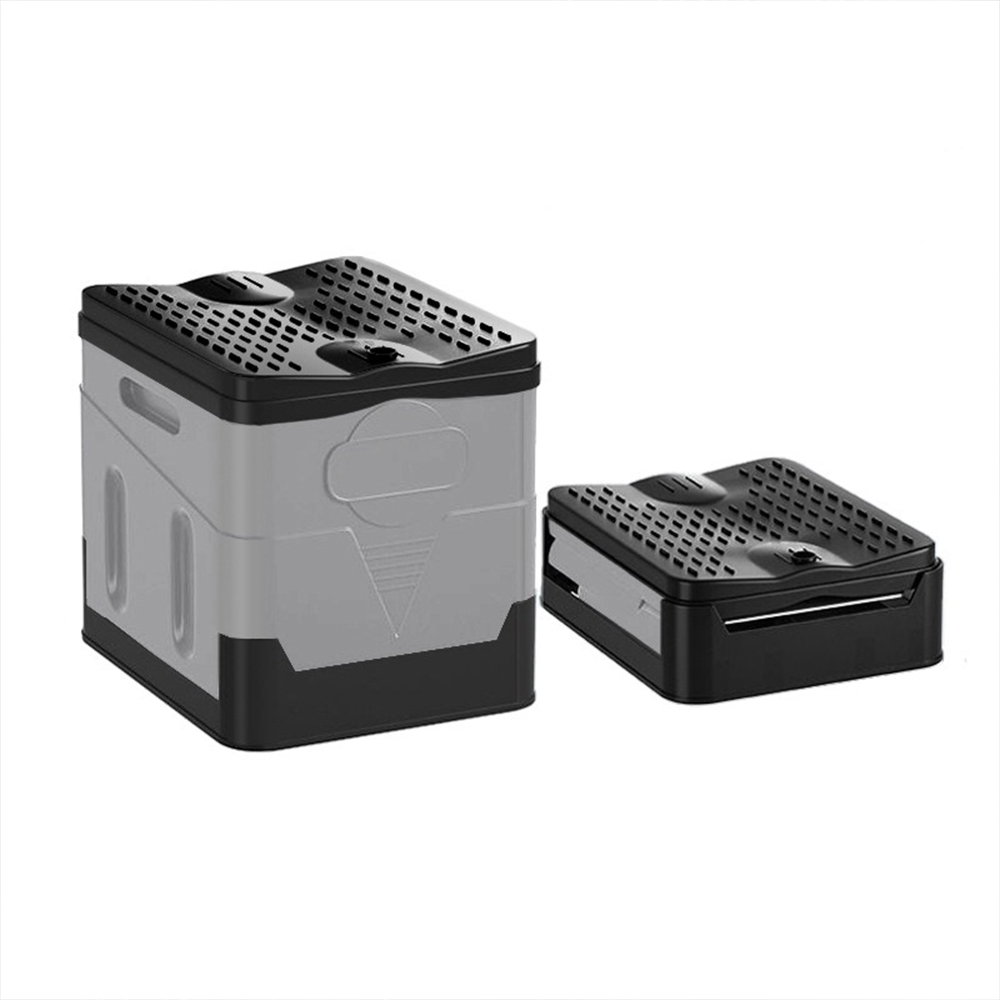 【SV61236】摺疊行動馬桶 車載露營馬桶 移動應急廁所 戶外旅行 收納箱 防臭帶蓋 贈固化劑+垃圾袋+收納袋