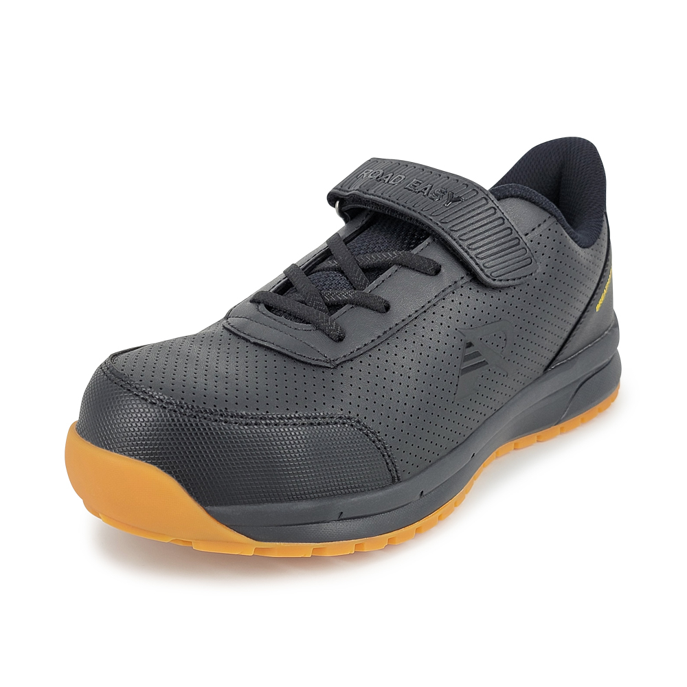 ROAD EASY MIT防潑水防護鞋 工作鞋 安全鞋 鋼頭鞋 台灣製造 寬楦 防穿刺 反光 透氣 散熱 耐油 防滑 黑, , large