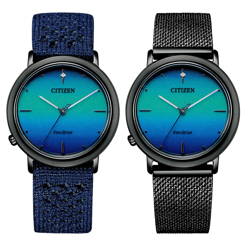 CITIZEN 星辰 L系列 廣告款 光動能女錶 套錶 EM1005-42L, , large