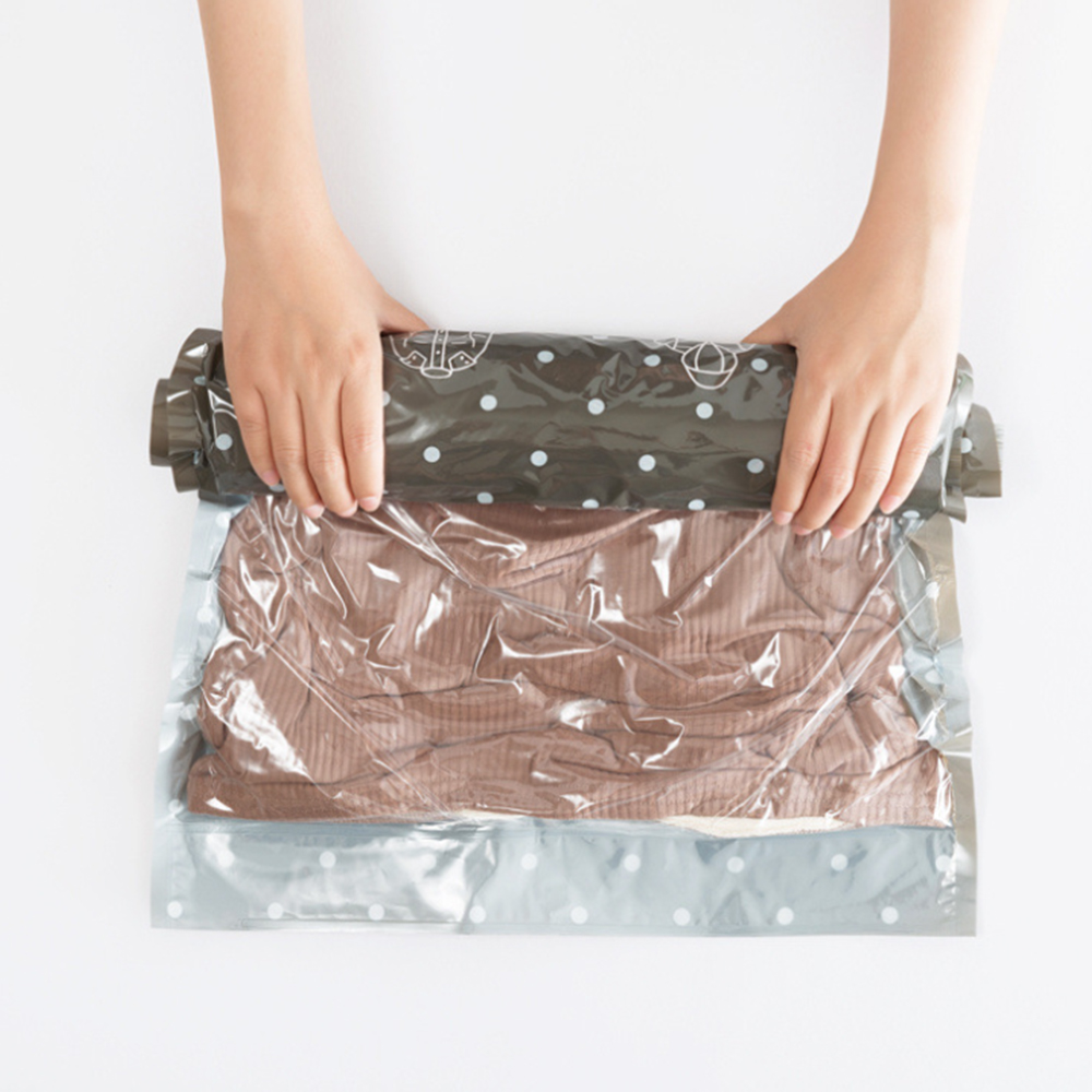 【上手家居】旅行壓縮袋-小號 2入組(真空壓縮袋/真空收納袋/衣服壓縮袋/衣物壓縮袋/手捲壓縮袋/手卷壓縮袋), , large