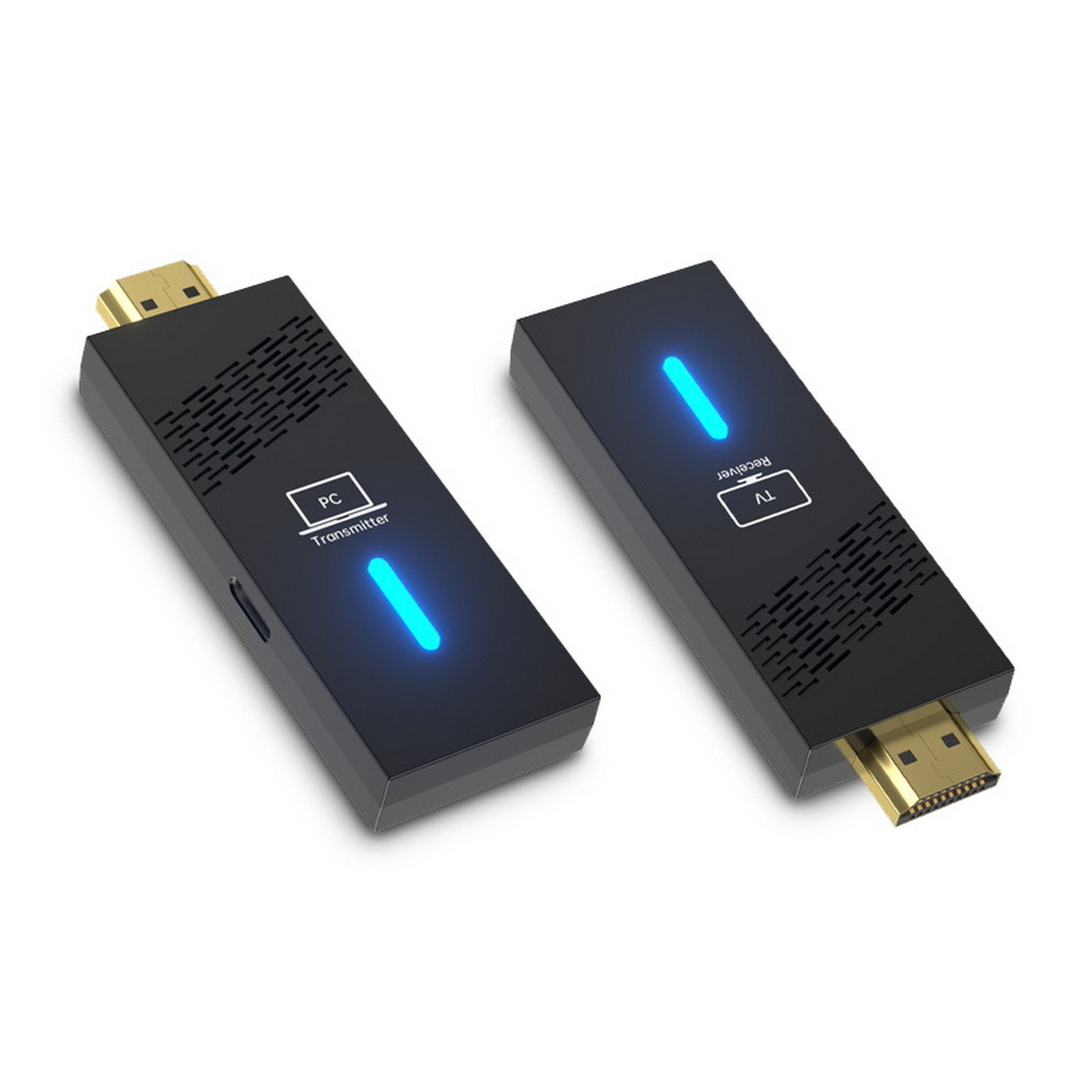 專業享樂款 一插即投 點對點無線投影器, 黑, large