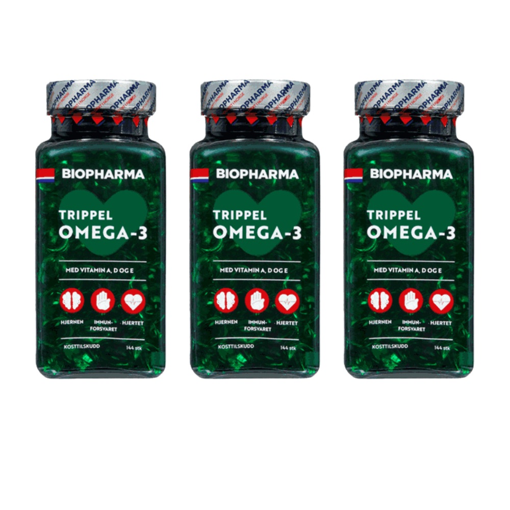挪威北極熊三倍濃縮 Omega-3 魚油膠囊三瓶★加贈隨身小收納盒, , large