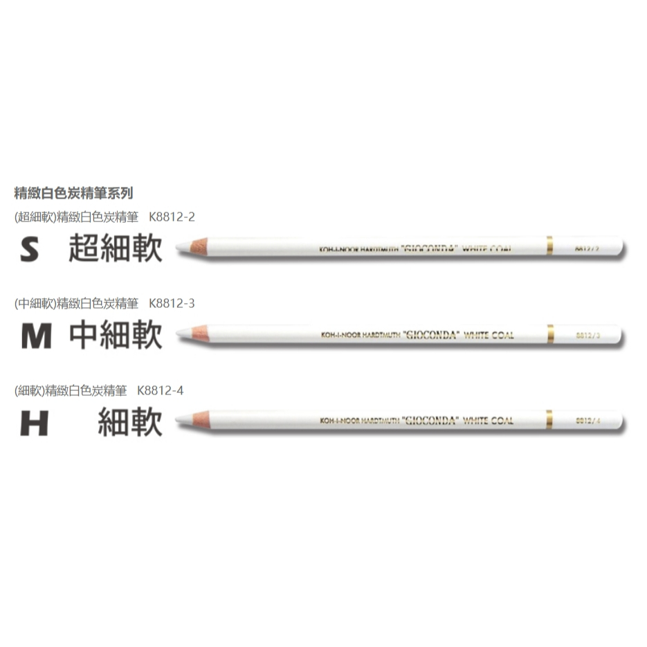普思AP KOH-I-NOOR精緻黑 / 白炭精筆(多款)黑-細軟(K8811-4), , large