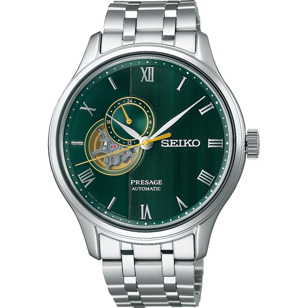 SEIKO 精工 Presage 日式庭園機械錶-41.8mm SSA463J1/4R39-00W0G, , large