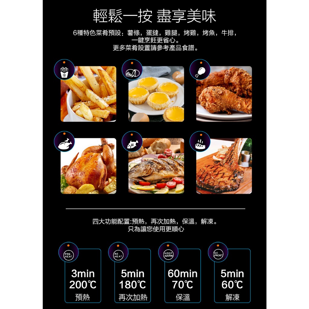 【Glolux】第二代 7.5L智能陶瓷氣炸鍋 品牌 平替首選 不沾黏/鎖新鮮/陶瓷塗層 烤肉！大型 氣炸鍋, , large