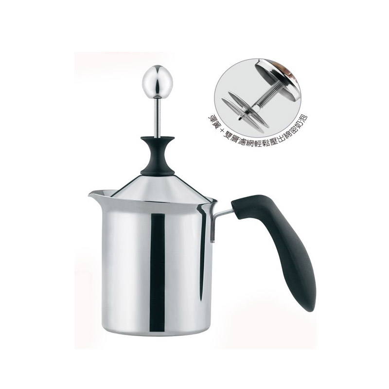 PEARL HORSE Spring-Type Double-Layer Milk Frother – 400cc – TA-SP-400-D