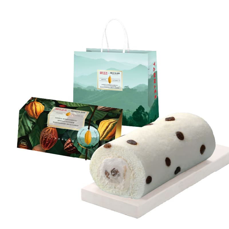 【Yannick 】Rum Raisin Angel Cake With Rice Flour(18CM / Roll)