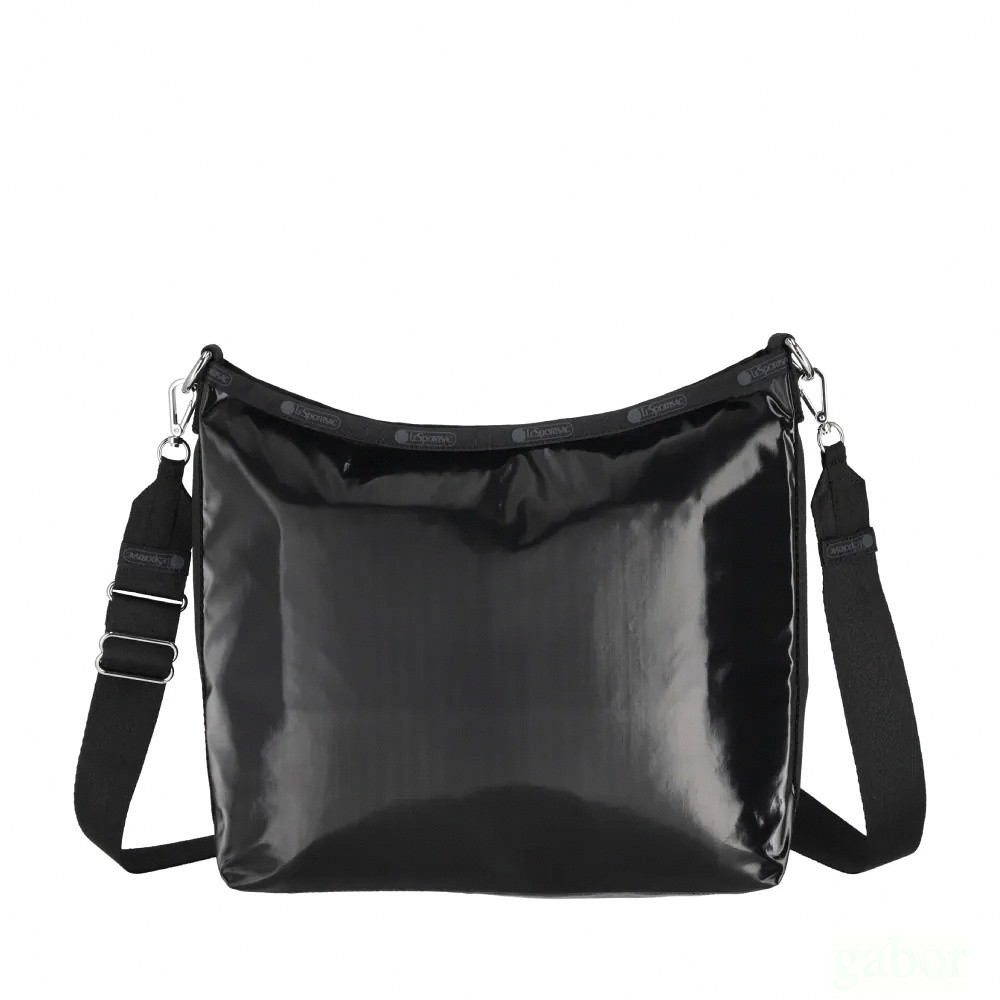 LeSportsac MEDIUM ZIP SHOULDER 中型拉鍊肩背包-閃耀黑, , large