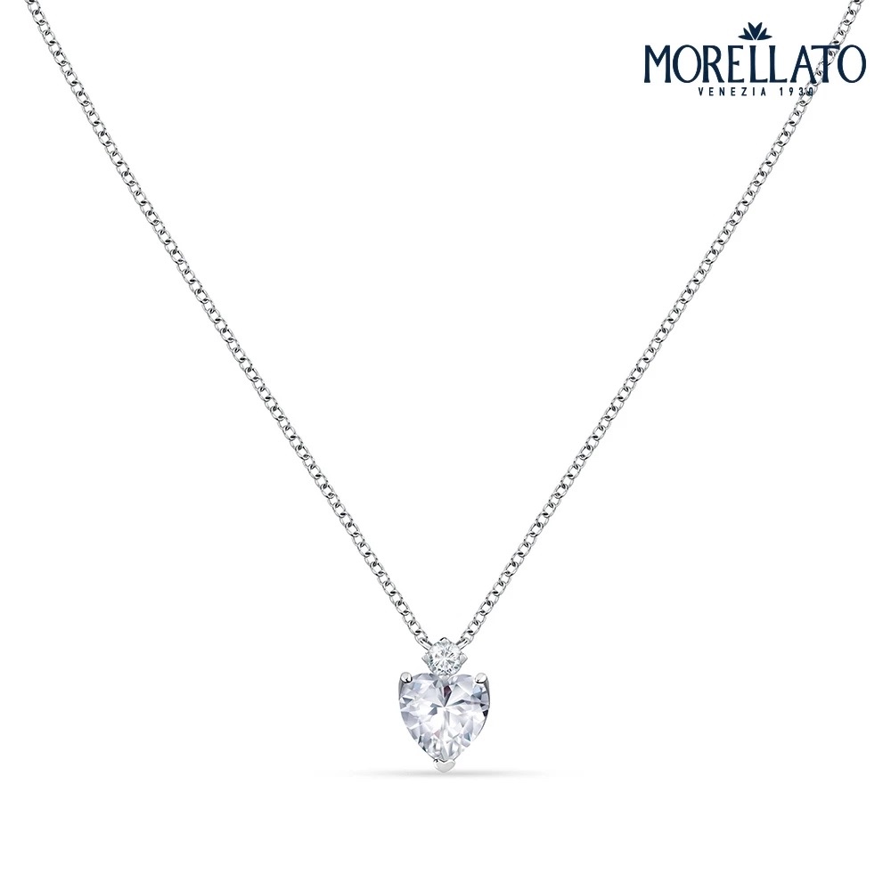 MORELLATO】TESORI 925純銀典藏愛心項鍊 SAIW158, , large