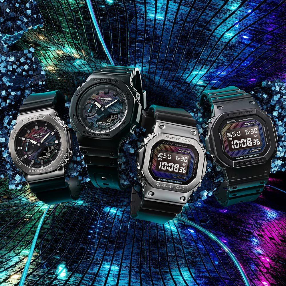 CASIO 卡西歐 G-SHOCK 彩色磚牆系列 電子錶 學生錶 DW-5600RW-1, , large