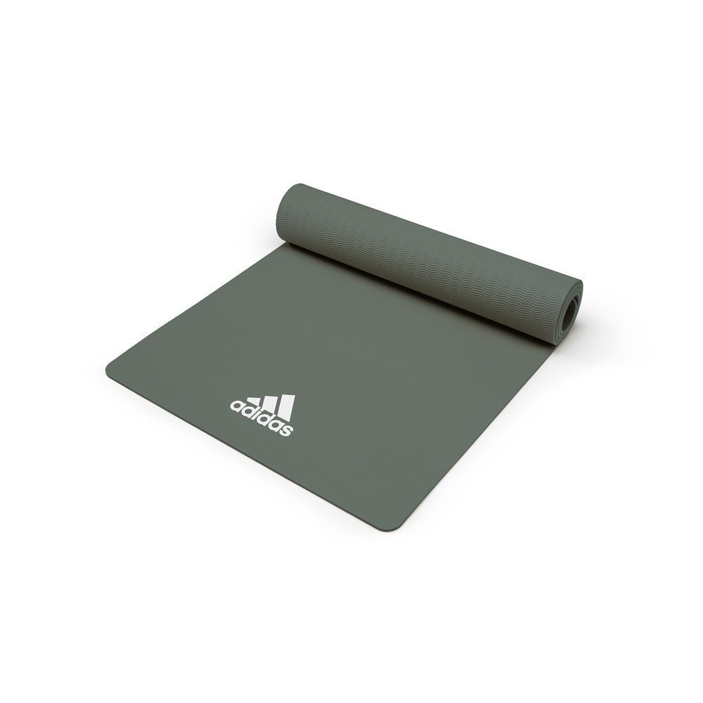 ADIDAS 輕量波紋瑜珈墊 8MM 瑜珈墊 運動墊 運動瑜珈 輕量化 ADYG-10100 【樂買網】, , large