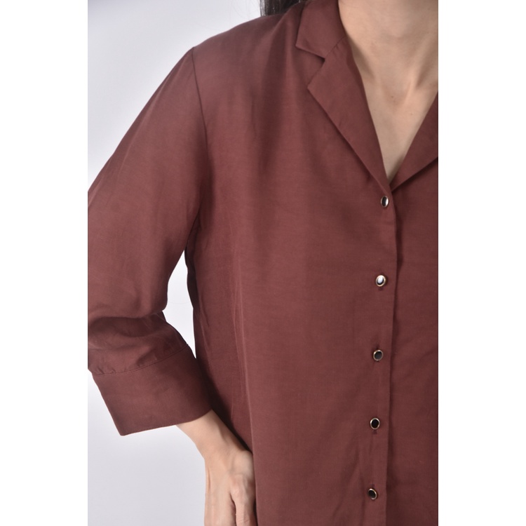 (S) dresseum質感紅色長袖上衣二手衣, , large