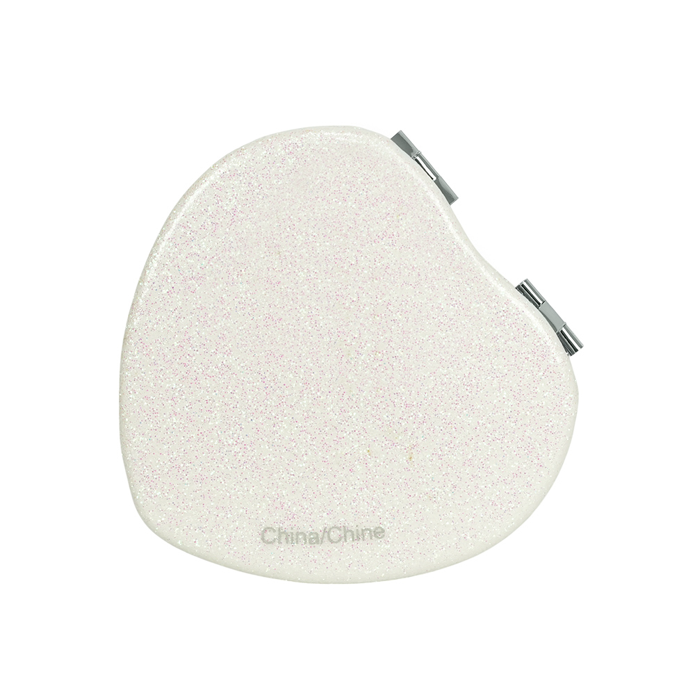 COACH Logo 標誌亮片愛心造型鏡子/白色, , large