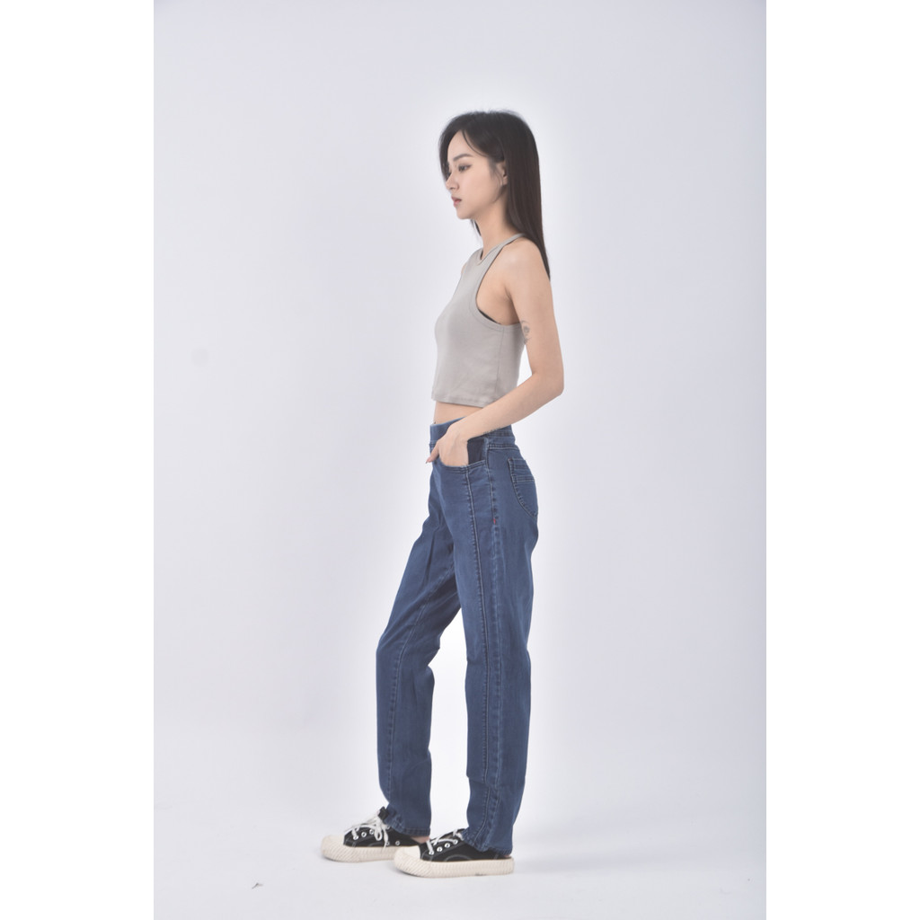 (2XL) kinloch anderson丹寧牛仔質感棉質藍色長褲二手衣, , large