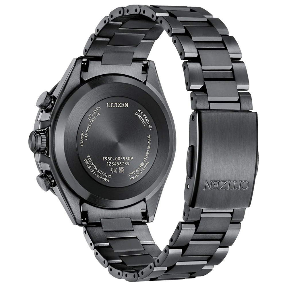 CITIZEN 星辰 韋禮安廣告款 紺星 限量 鈦 GPS衛星對時光動計時手錶 CC4059-64L, , large