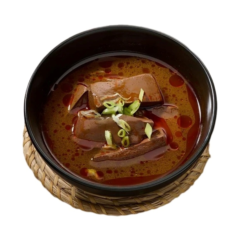 Spicy duck blood