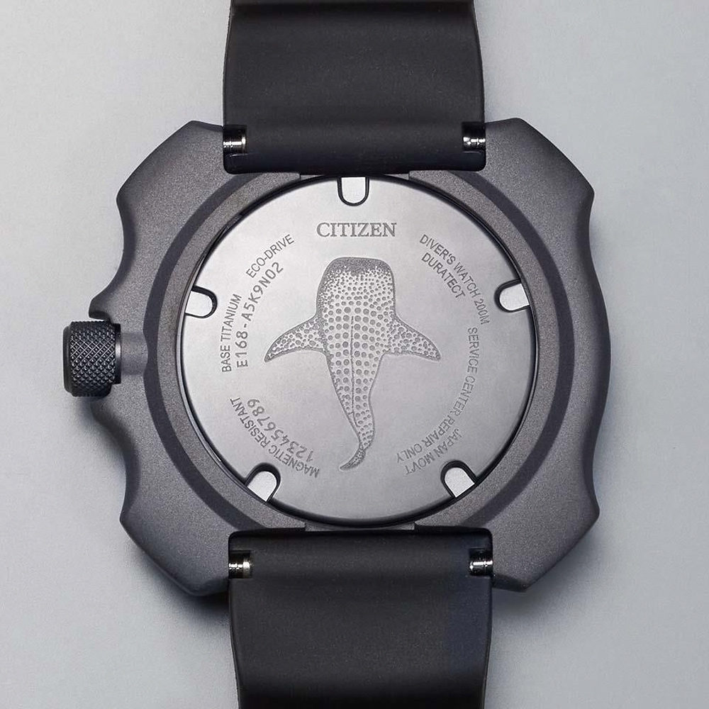CITIZEN 星辰 PROMASTER 限量 鈦 復刻 鯨鯊 光動能200米潛水錶 BN0225-04L, , large