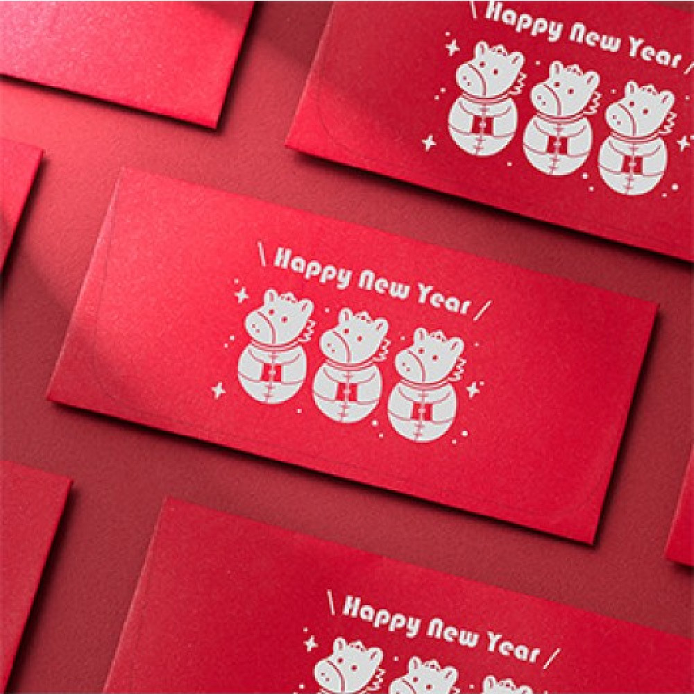 1A 2026 馬年 西式 紅包袋 Happy New Year 10張入 /包 2012, , large