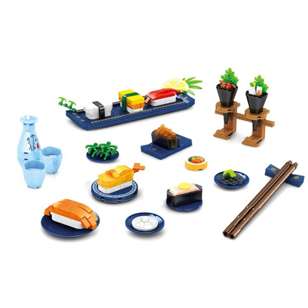  [Brick Republic]Senbao 601414 Japanese Style Gourmet (Educational Building Blocks), , large