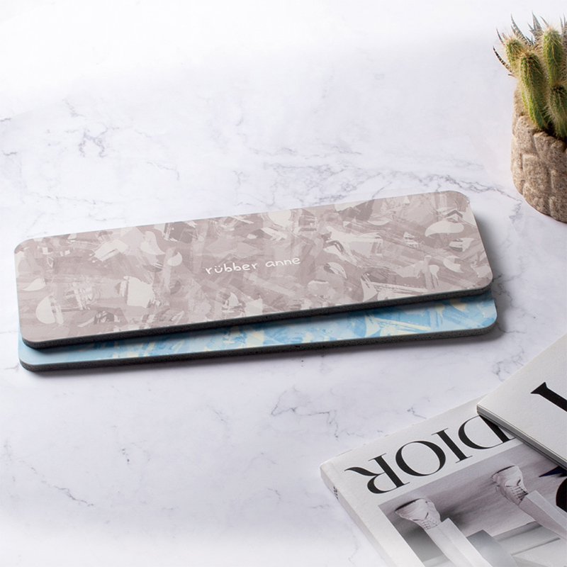 【Monster】 Soft Diatomaceous Earth Absorbent Soap Dish Mat – Misty Sakura Tales (24x8cm) – Glacier Blue, , large