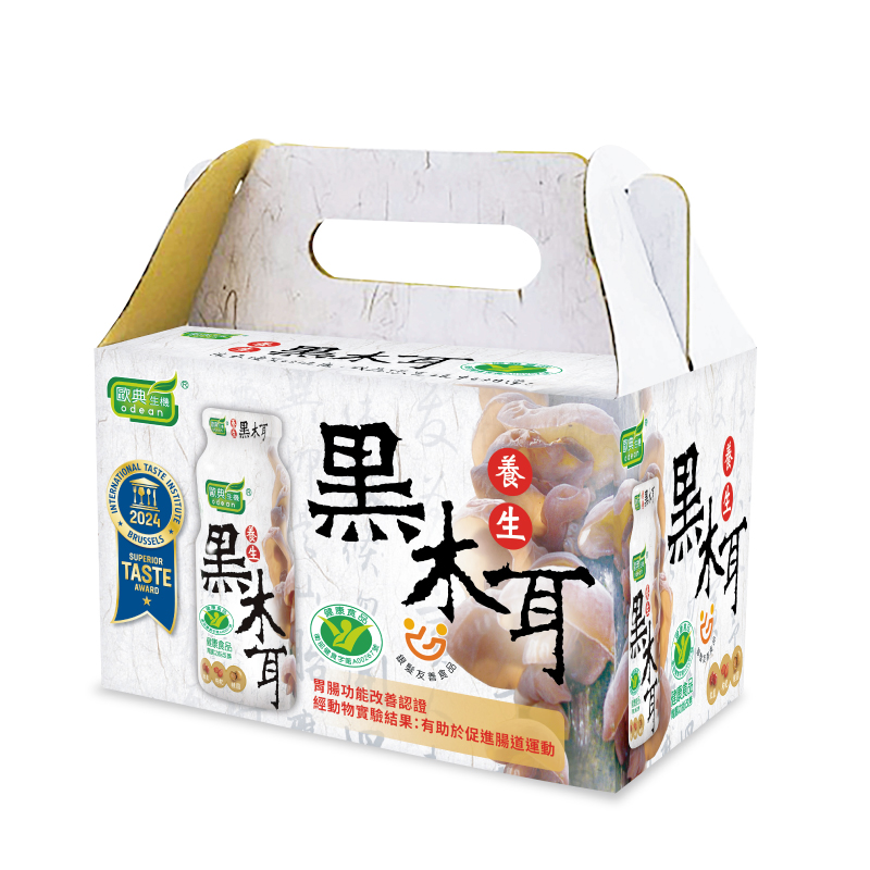歐典生機 養生黑木耳180mlx12瓶禮盒