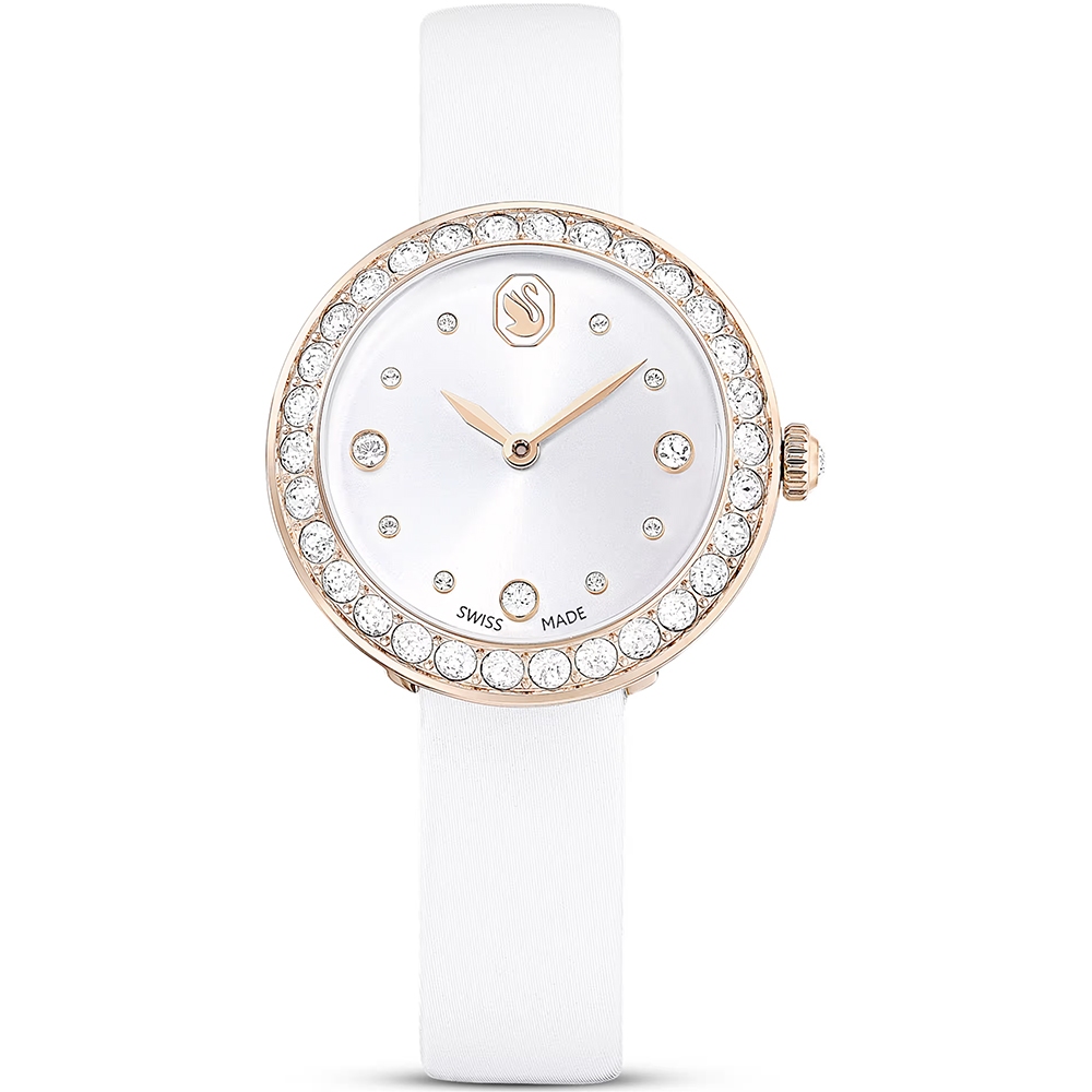 SWAROVSKI 施華洛世奇 Matrix Tennis 水晶錶圈手錶 女錶-30mm 送禮推薦 5710103, , large
