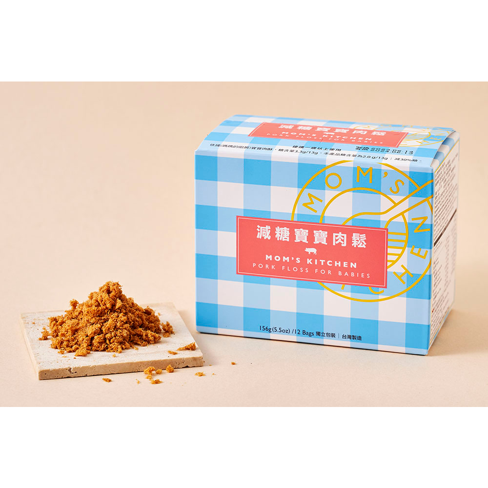 [ 媽媽的廚房 ] 寶寶專用肉鬆 (減糖口味) 156克 x 3盒, , large