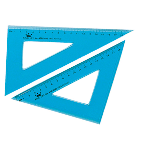 【 徠福 】 K.L 壓克力20CM 三角板 /組 ATR-3020, , large