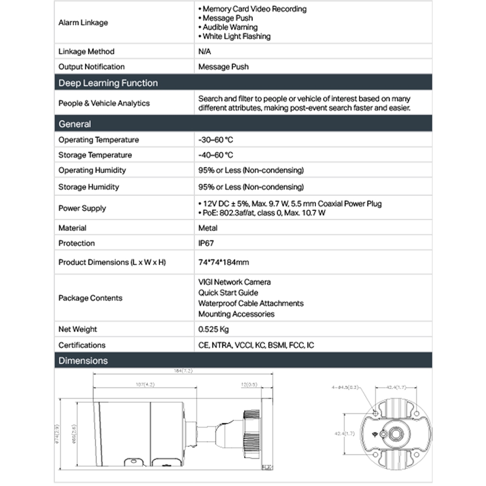 TP-LINK昌運監視器組合 VIGI NVR1008H-8MP 8路主機+VIGI C355 5MP槍型網路攝影機*2, , large