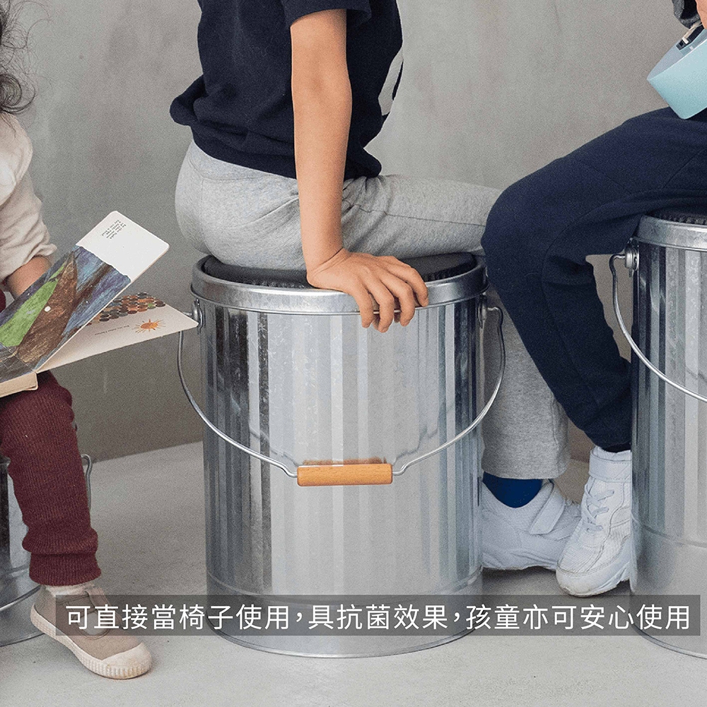 【this-this】日本渡邊金屬｜OBAKETSU 手工製凳子儲物桶 M, , large