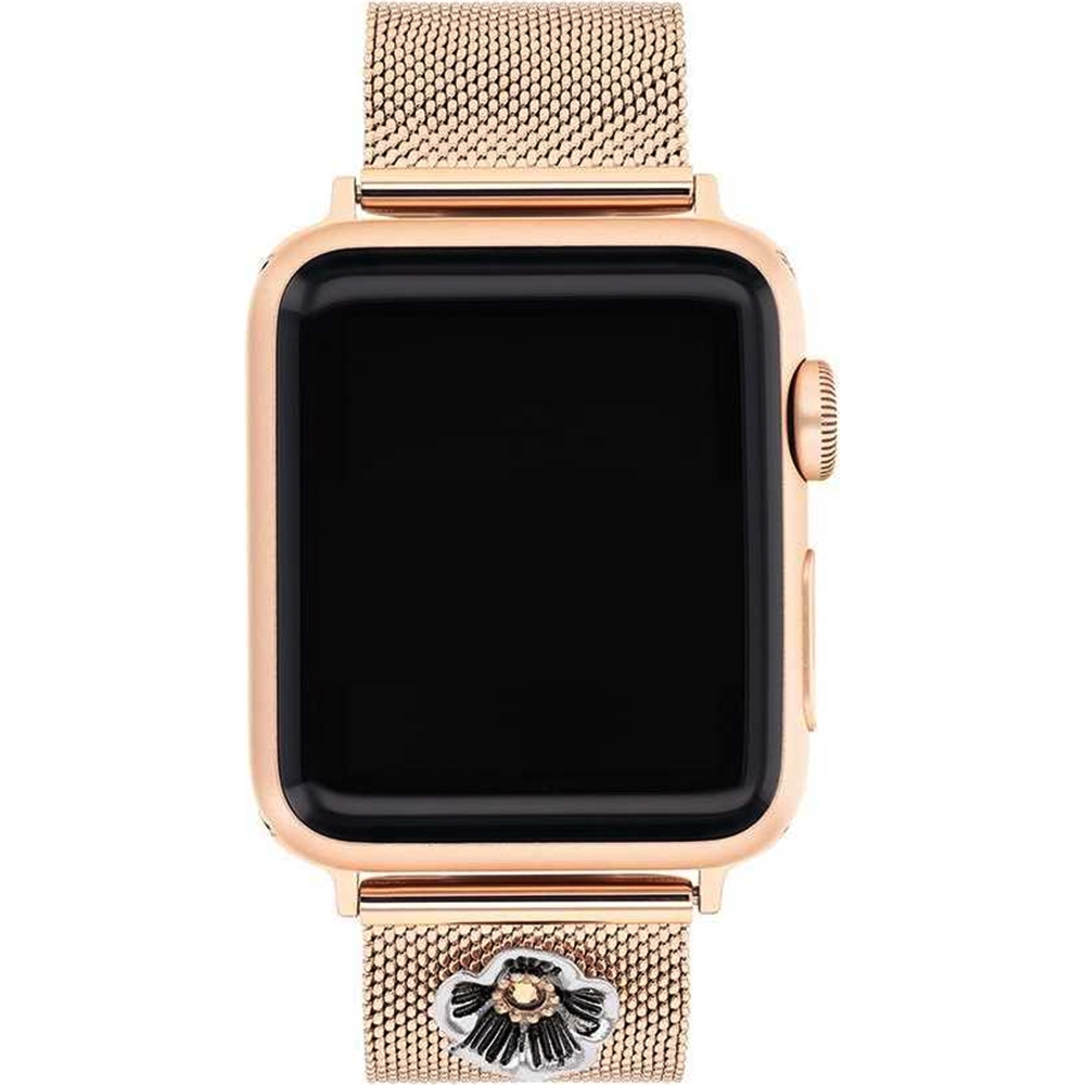 COACH Apple Watch 錶帶 38/40mm 適用 茶花米蘭錶帶 - 玫瑰金色(不含手錶), , large