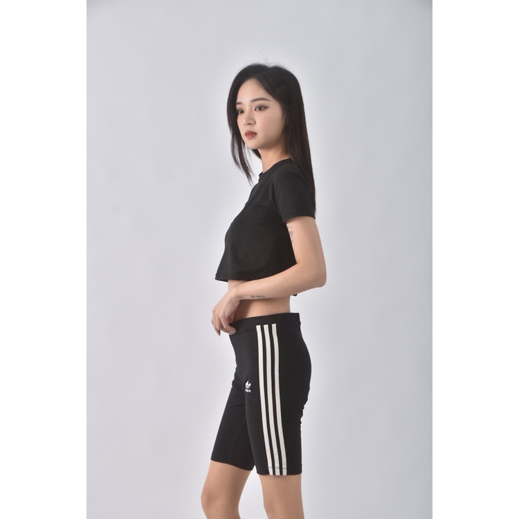 (S) adidas運動緊身黑色短褲二手衣, , large